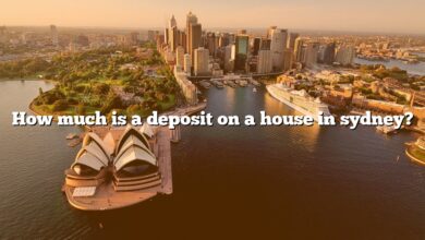 How much is a deposit on a house in sydney?