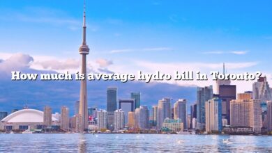 How much is average hydro bill in Toronto?