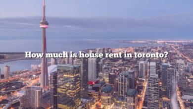 How much is house rent in toronto?