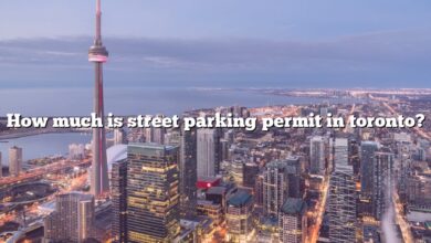 How much is street parking permit in toronto?