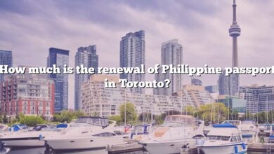 How much is the renewal of Philippine passport in Toronto?