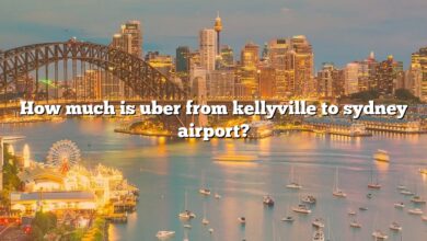 How much is uber from kellyville to sydney airport?