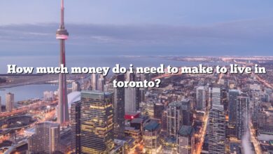 How much money do i need to make to live in toronto?