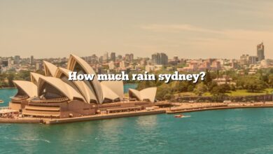 How much rain sydney?