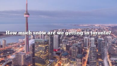 How much snow are we getting in toronto?