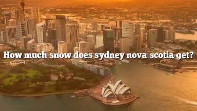How much snow does sydney nova scotia get?