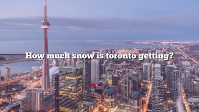 How much snow is toronto getting?