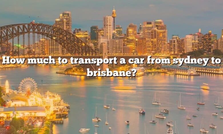 How much to transport a car from sydney to brisbane?