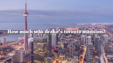 How much was drake’s toronto mansion?