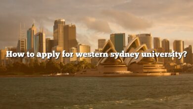 How to apply for western sydney university?