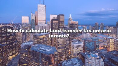 How to calculate land transfer tax ontario toronto?