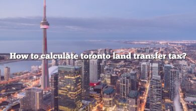 How to calculate toronto land transfer tax?