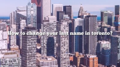 How to change your last name in toronto?