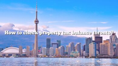 How to check property tax balance toronto?