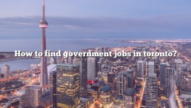 How to find government jobs in toronto?