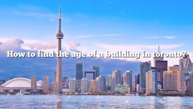 How to find the age of a building in toronto?