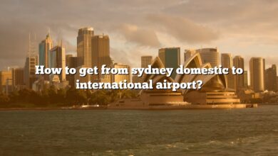 How to get from sydney domestic to international airport?