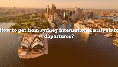 How to get from sydney international arrivals to departures?