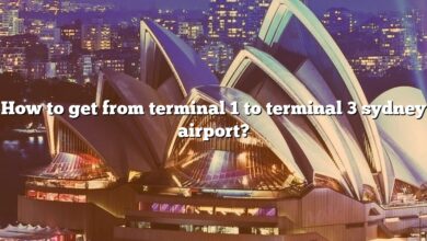 How to get from terminal 1 to terminal 3 sydney airport?