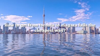 How to get from toronto to niagara falls the cheapest way?