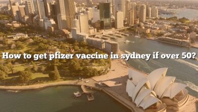 How to get pfizer vaccine in sydney if over 50?