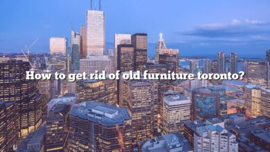 How to get rid of old furniture toronto?