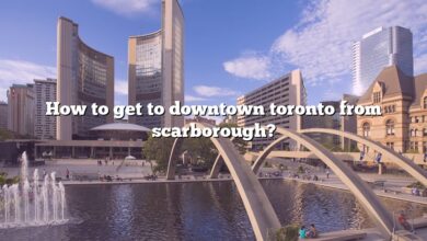 How to get to downtown toronto from scarborough?