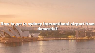 How to get to sydney international airport from domestic?