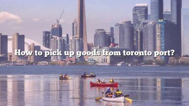 How to pick up goods from toronto port?