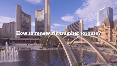 How to renew sin number toronto?