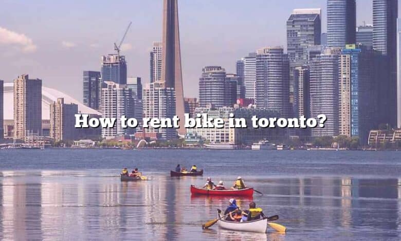 How to rent bike in toronto?