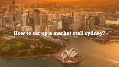 How to set up a market stall sydney?