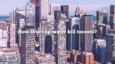 How to set up water bill toronto?