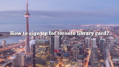 How to sign up for toronto library card?