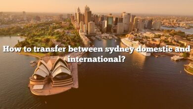 How to transfer between sydney domestic and international?