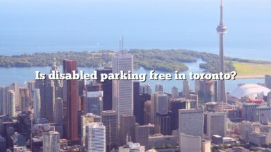 Is disabled parking free in toronto?