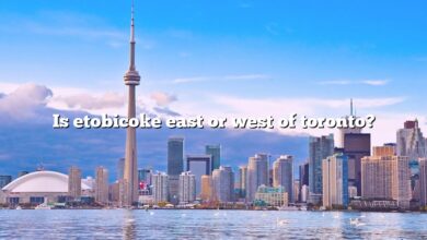 Is etobicoke east or west of toronto?