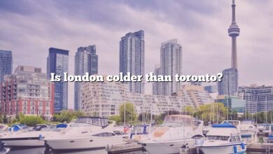 Is london colder than toronto?