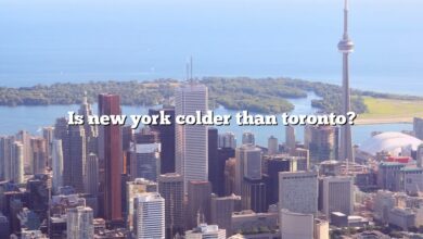 Is new york colder than toronto?