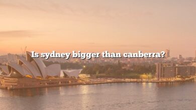 Is sydney bigger than canberra?