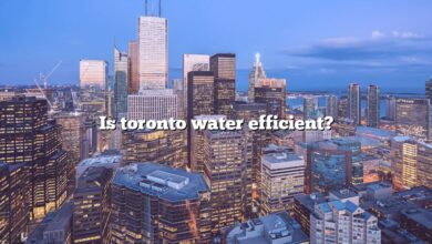 Is toronto water efficient?