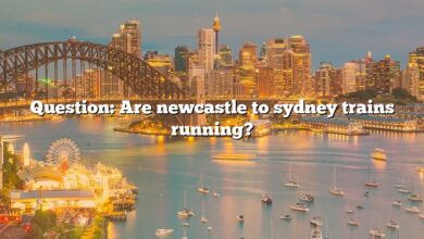 Question: Are newcastle to sydney trains running?