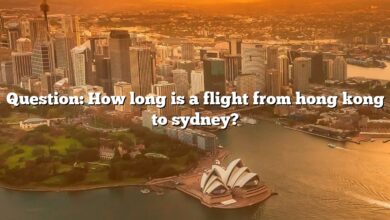 Question: How long is a flight from hong kong to sydney?