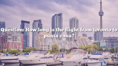 Question: How long is the flight from toronto to punta cana?