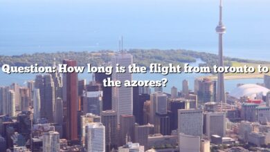 Question: How long is the flight from toronto to the azores?