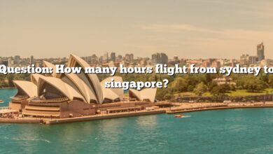 Question: How many hours flight from sydney to singapore?