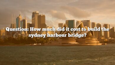 Question: How much did it cost to build the sydney harbour bridge?