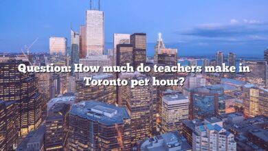 Question: How much do teachers make in Toronto per hour?