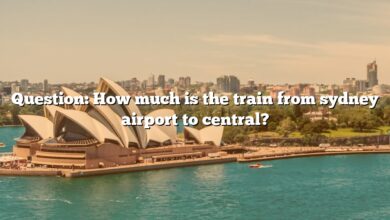 Question: How much is the train from sydney airport to central?