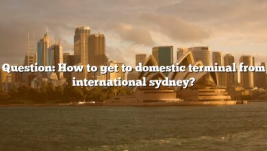 Question: How to get to domestic terminal from international sydney?